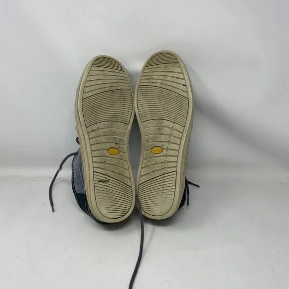 UGG Cantrell Chukka Lace Up Ankle Boot Shoes Blue Suede Canvas