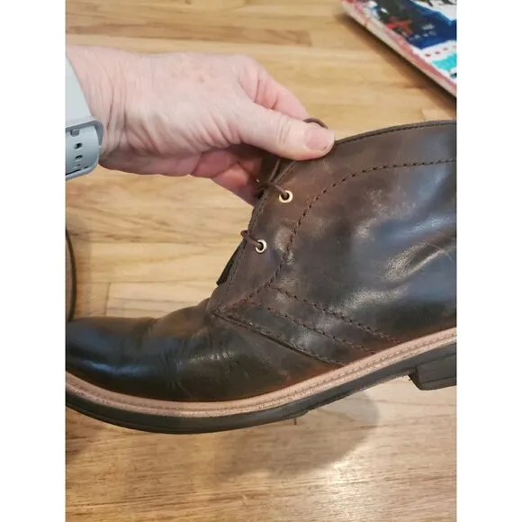 UGG Men's Dagmann Boot Leather Shoes Chukka Ankle Brown Lace Up 10