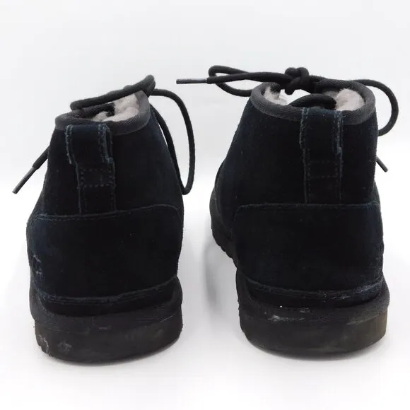 UGG Neumel Iconic Heritage Chukka Suede Boot Shoes | Black | Lace Up | EUC | 11