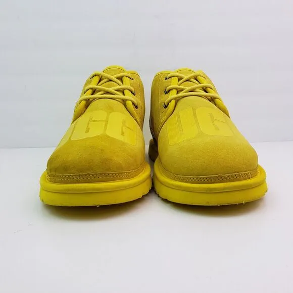 UGG Neumel Scatter Graphic Mens Size 11 Yellow Suede Chukka Boot Shoes 1134853