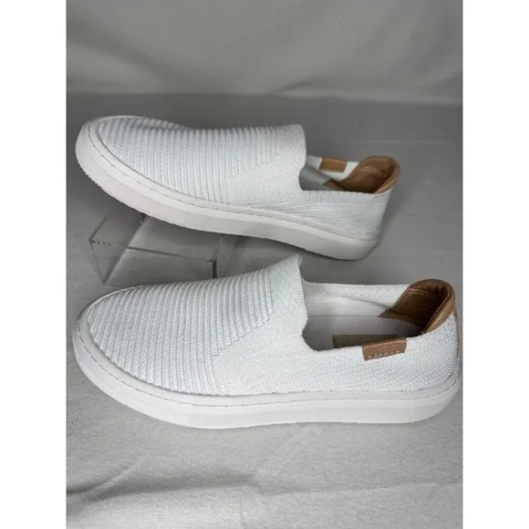 UGG Sammy Alameda Slip-on Sneaker Comfort Woven Shoes in White Women's Size 6