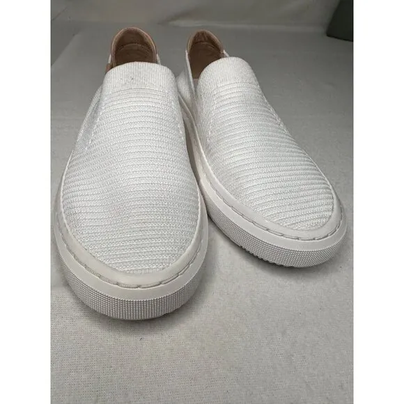 UGG Sammy Alameda Slip-on Sneaker Comfort Woven Shoes in White Women's Size 6