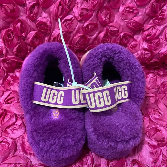 UGG WOMEN'S FLUFF YEAH SLIDE BERRYLICIOUS MULTI