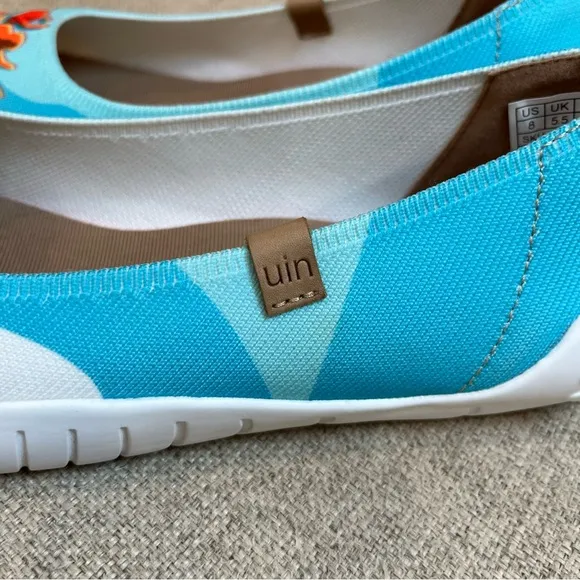 UIN Edgar Degas V1 Menorca Ballet Dancers Slip on Knit Ballet Flats size 8