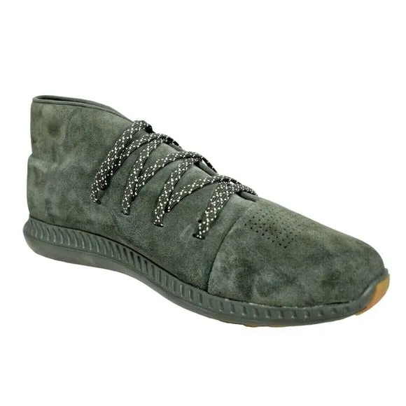 Under Armor Mens 12 Suede Veloce Mid Shoes Green New
