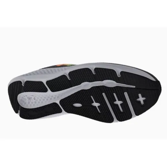 Under Armour 3024878 100 Men Charged Pursuit 3‎ BLACK/GREY/GREEN Shoes 10.5