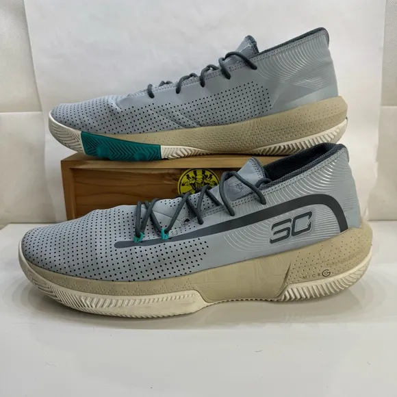 Under Armour Curry 3Zer0 3 Harbor Blue Basketball Shoes 3022048-402 Men Size 15