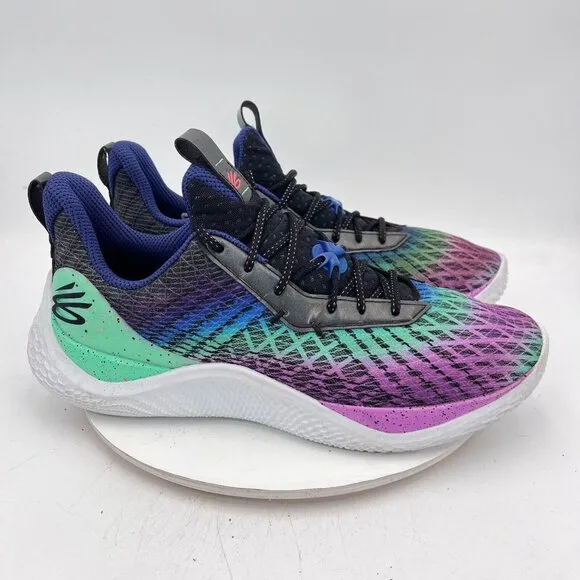 Under Armour Curry Flow 10 Men Size 16 Northern Light Purple Low Basketball Shoe