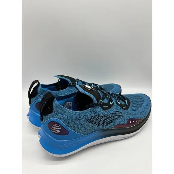 Under Armour Curry Flow Go Deadly Blue Men Size 10 Running Shoes 3023814-403