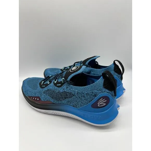 Under Armour Curry Flow Go Deadly Blue Men Size 10 Running Shoes 3023814-403