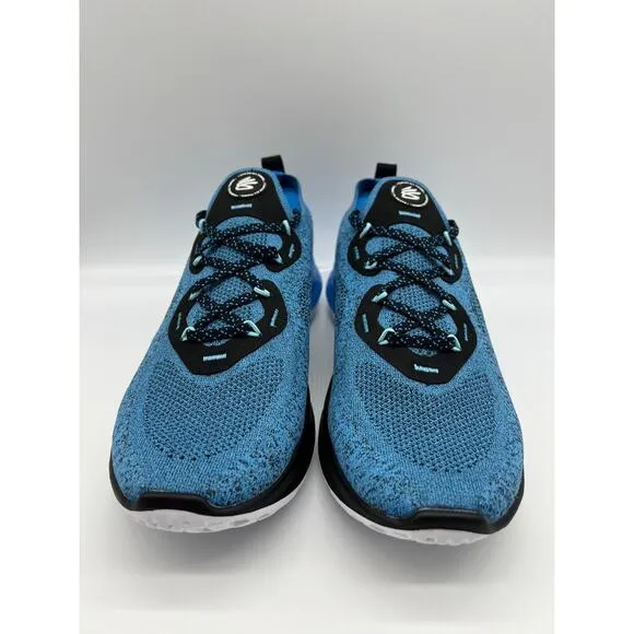 Under Armour Curry Flow Go Deadly Blue Men Size 10 Running Shoes 3023814-403