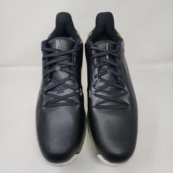 Under Armour Golf Shoes Mens 10.5 Black HOVR Drive SL Leather Upper Logo Comfort