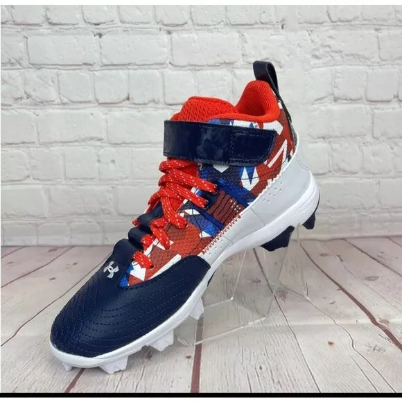 Under Armour Harper 7 Mid USA Baseball Shoes Youth Size 5Y (3025599-400)