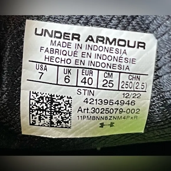 Under Armour HOVR Drive SL Golf Shoes Black 3025071-001 Men Sz 7 Wmns Sz 8.5 NEW