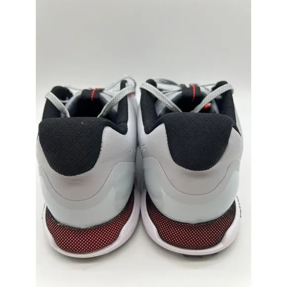 Under Armour HOVR Fade 2 Spikeless Golf Shoes Gray Black Red Men Size 10
