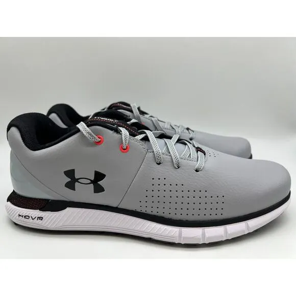 Under Armour HOVR Fade 2 Spikeless Golf Shoes Gray Black Red Men Size 10