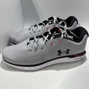 Under Armour HOVR Fade 2 Spikeless Golf Shoes Gray Black Red Men Size 12 (2-Q)