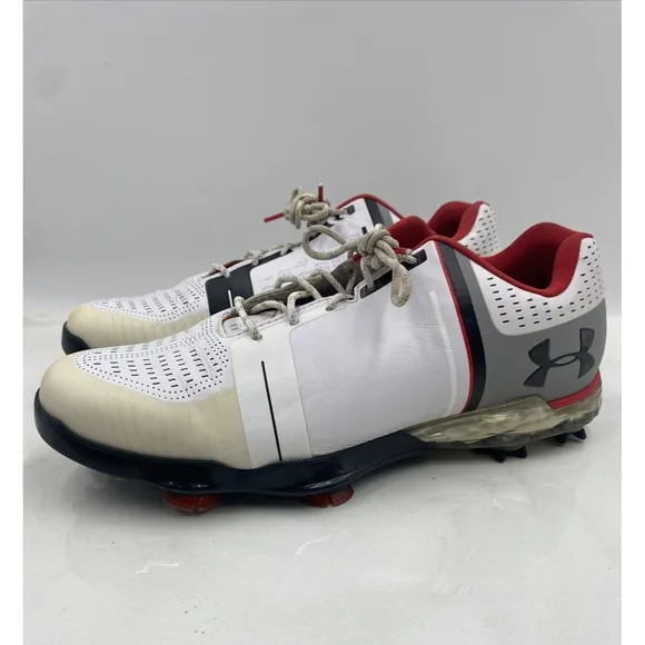 Under Armour Jordan Speith One Men Golf Shoes Spikes 1288574-108 Sz 8.5