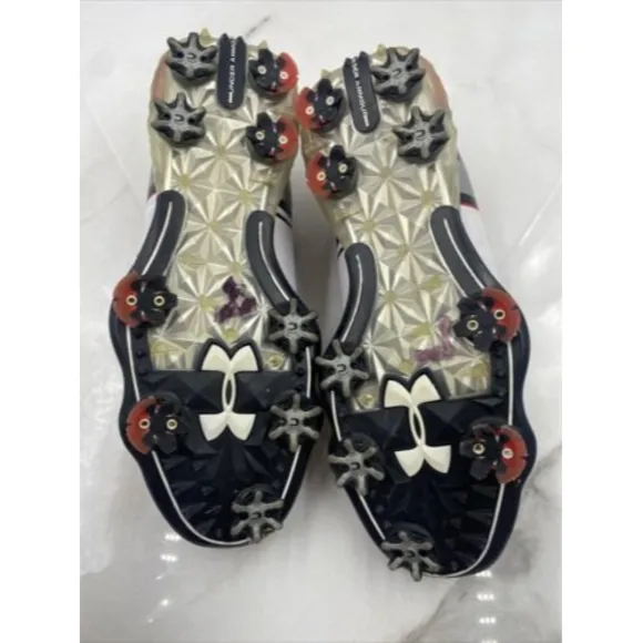 Under Armour Jordan Speith One Men Golf Shoes Spikes 1288574-108 Sz 8.5