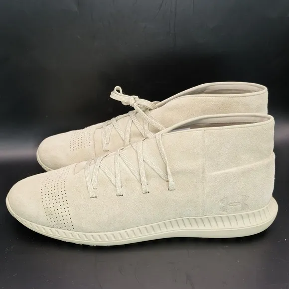 Under Armour Veloce Mid Suede Men Chukka Sneaker 1296614-290 Desert Sand Size 13