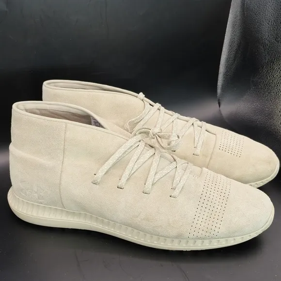 Under Armour Veloce Mid Suede Men Chukka Sneaker 1296614-290 Desert Sand Size 13