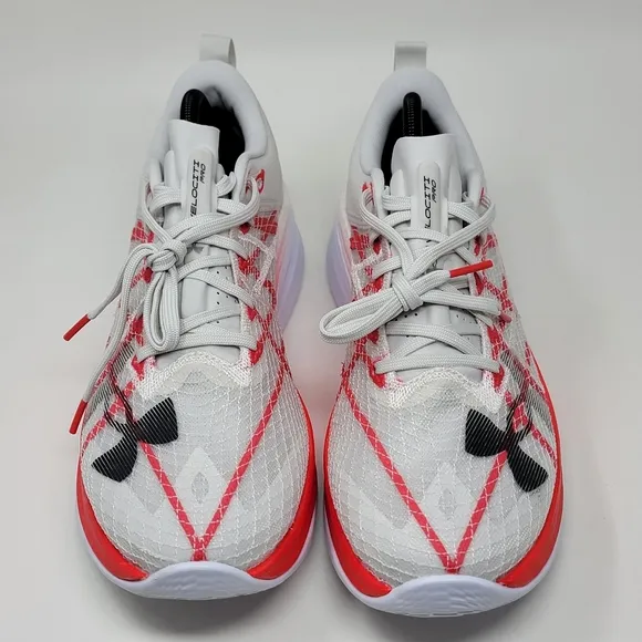 Under Armour Velociti Pro UA Grey Red White Men Sz 10.5 Shoes 3027560-301 New