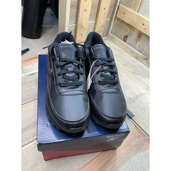 Us8.5 Reebok CL Renaissance Womens Shoes Black Low Top Casual V66941