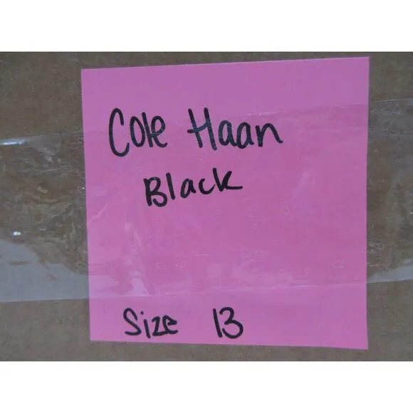 Used authentic Cole Haan Men's Black Shoes, Size 13