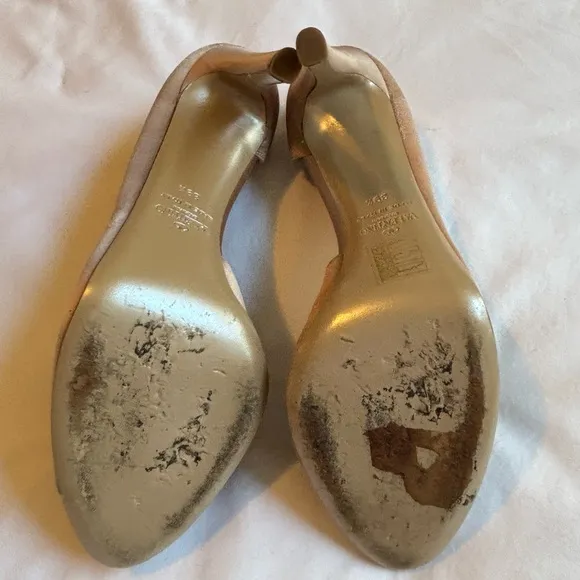 Valentino Garavani Women’s Shoes. Satin-cloth dusty pink. Size 39.5 or 9.5
