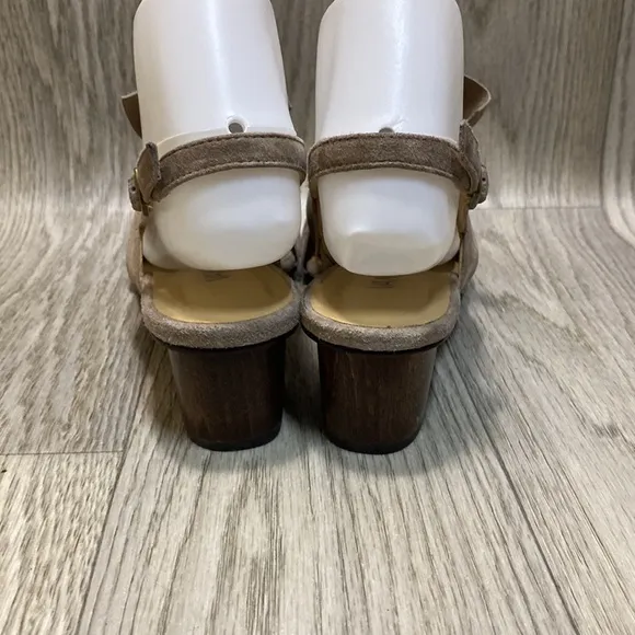 Vaneli Truffle Suede Soft Slingback with Vertical Bow