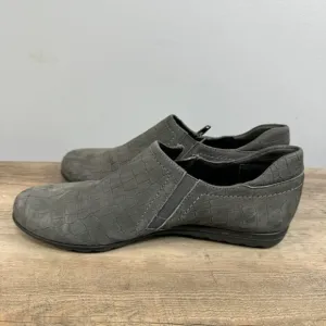 Vaneli Women’s Suede Moccasin Shoes sz 6.5 Zip Sides NEW # H461
