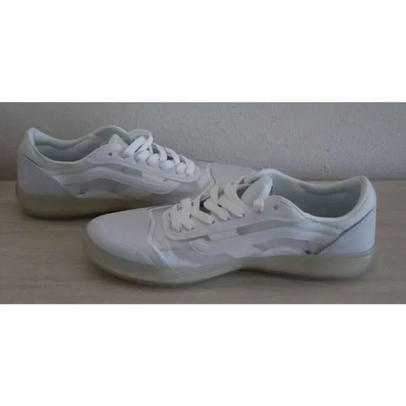 Vans 721356 Men 9.5 Women 11 White EVDNT UltimateWaffle Skateboarding Shoes