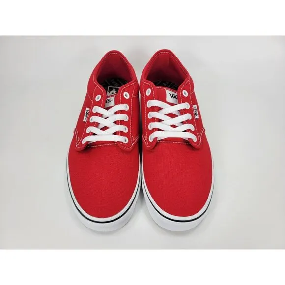 Vans Atwood Checker Sidewall Shoes Sneakers Men 10.5 Red White Black VN0A5HTRRED