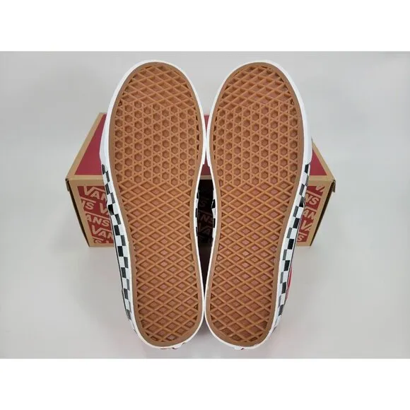 Vans Atwood Checker Sidewall Shoes Sneakers Men 10.5 Red White Black VN0A5HTRRED