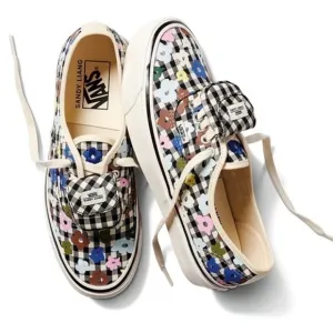 Vans Authentic 44 DX Sandy Liang Floral Gingham Sneaker Size 8.5 Women