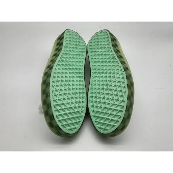 Vans Authentic Translucent True White Green Men Shoes Size 8