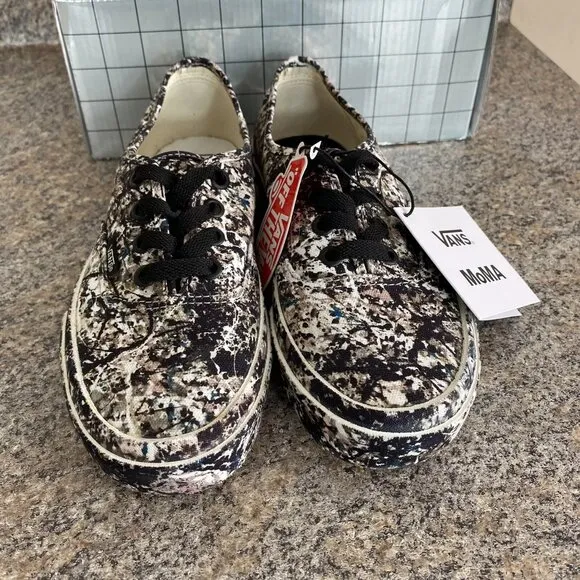 Vans Authenticate x MoMA Jackson Pollock Modern Art Shoes Camo Men 4.5 / Women 6