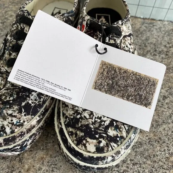 Vans Authenticate x MoMA Jackson Pollock Modern Art Shoes Camo Men 4.5 / Women 6