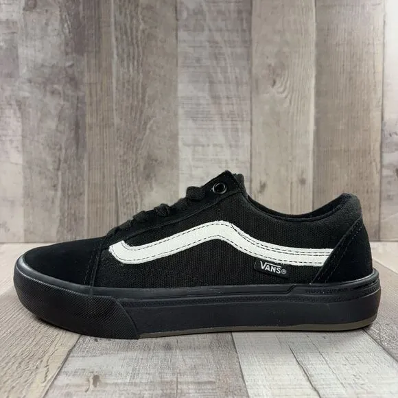 Vans BMX Old Skool Big Kids Boys Size 5 Skate Shoes Skateboarding Sneakers Black