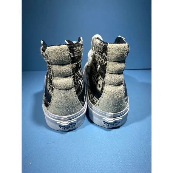 Vans Cali Sk8 Hi top Lace Up Italian Weave Skate Shoes Sz US Mens 6.5.Women 8