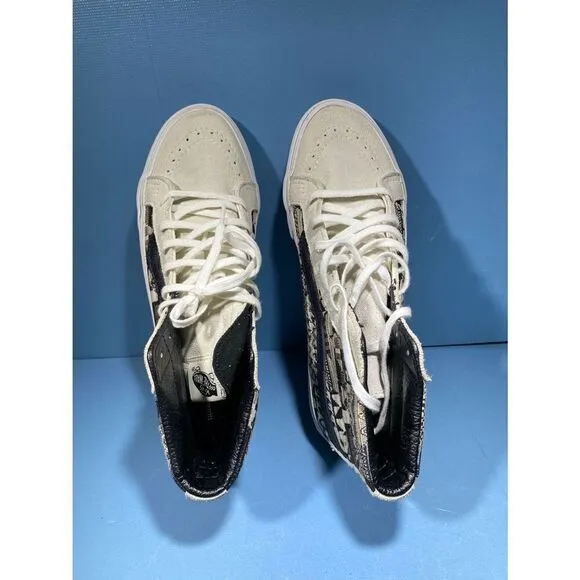 Vans Cali Sk8 Hi top Lace Up Italian Weave Skate Shoes Sz US Mens 6.5.Women 8