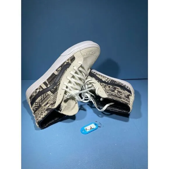 Vans Cali Sk8 Hi top Lace Up Italian Weave Skate Shoes Sz US Mens 6.5.Women 8