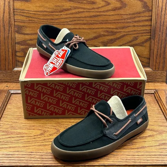 Vans Chauffeur Washed Black Gum Shoes