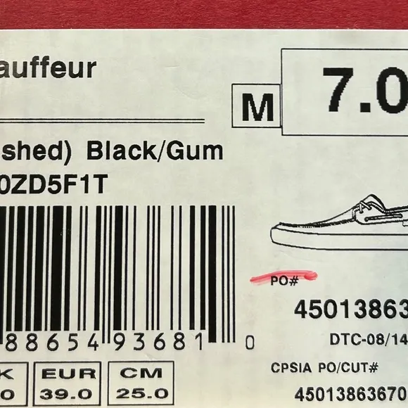 Vans Chauffeur Washed Black Gum Shoes