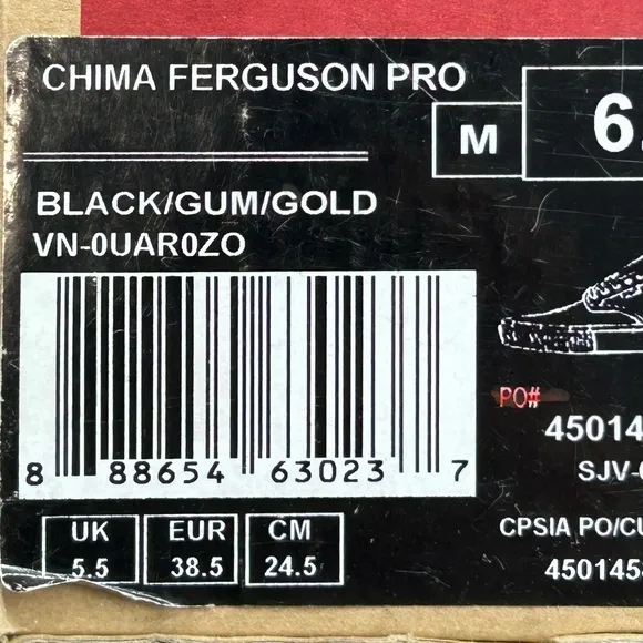 Vans Chima Ferguson Pro Black Gold Shoes