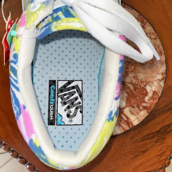 VANS Comfy Cush 500383 Old Skool Pastel Tie-Dye Lace Up Sneakers Men 10