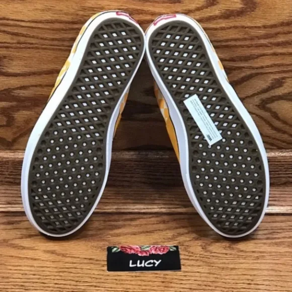 Vans Comfycush Authentic Checker Zinnia True White Shoes