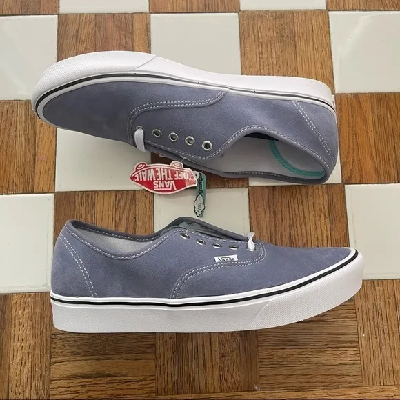 Vans Comfycush Authentic (Suede) Granite Blue Sneaker Men Size 11.5