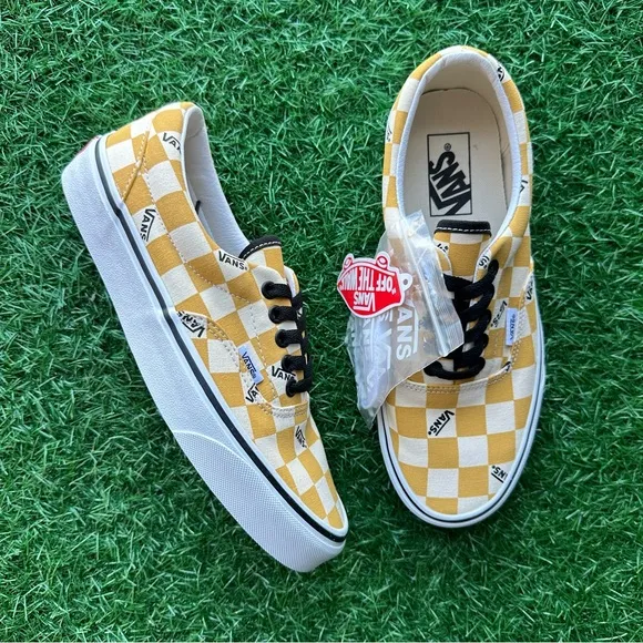 Vans Era Big Check Yellow True White