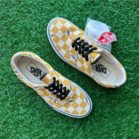 Vans Era Big Check Yellow True White
